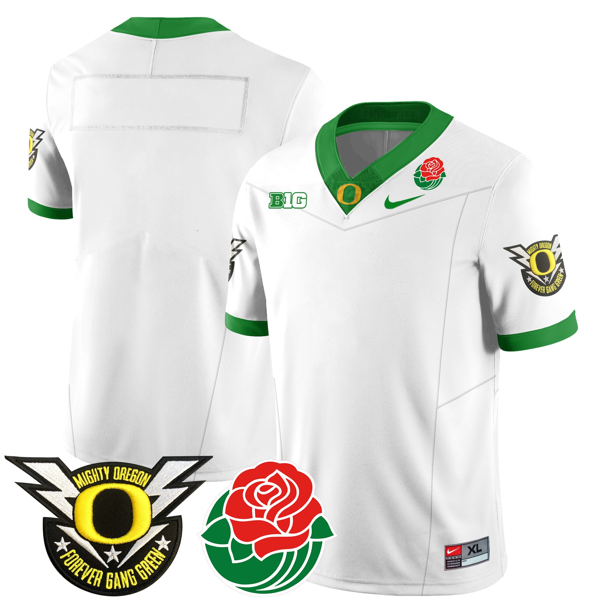 Men's Oregon Ducks 2024 Rose Bowl Jersey N2 - All Stitched 412VTHNJS003