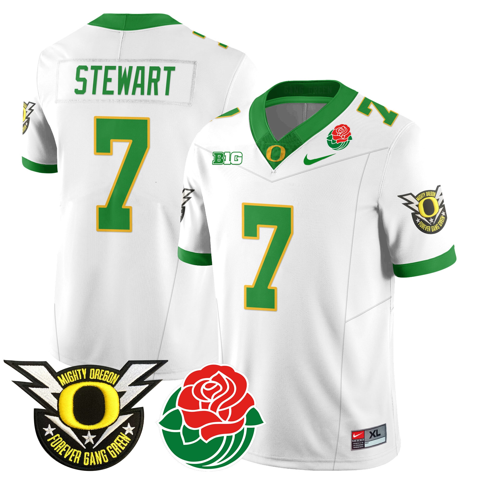 Men's Oregon Ducks 2024 Rose Bowl Jersey N2 - All Stitched 412VTHNJS003