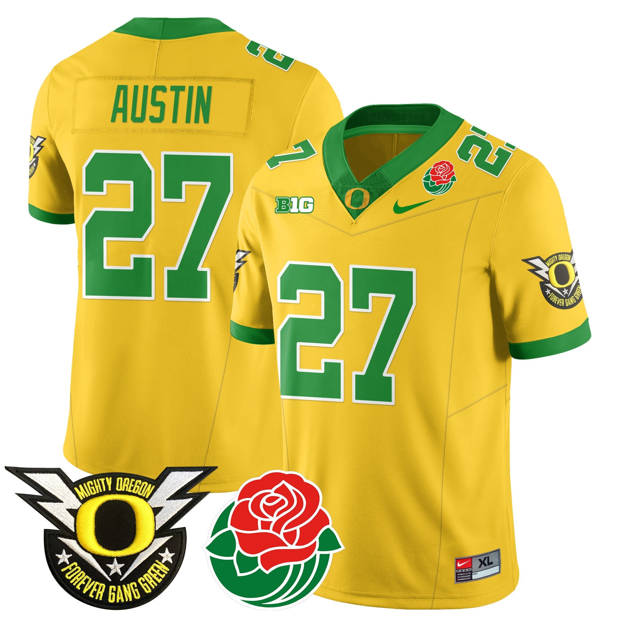 Men's Oregon Ducks 2024 Rose Bowl Jersey N2 - All Stitched 412VTHNJS003