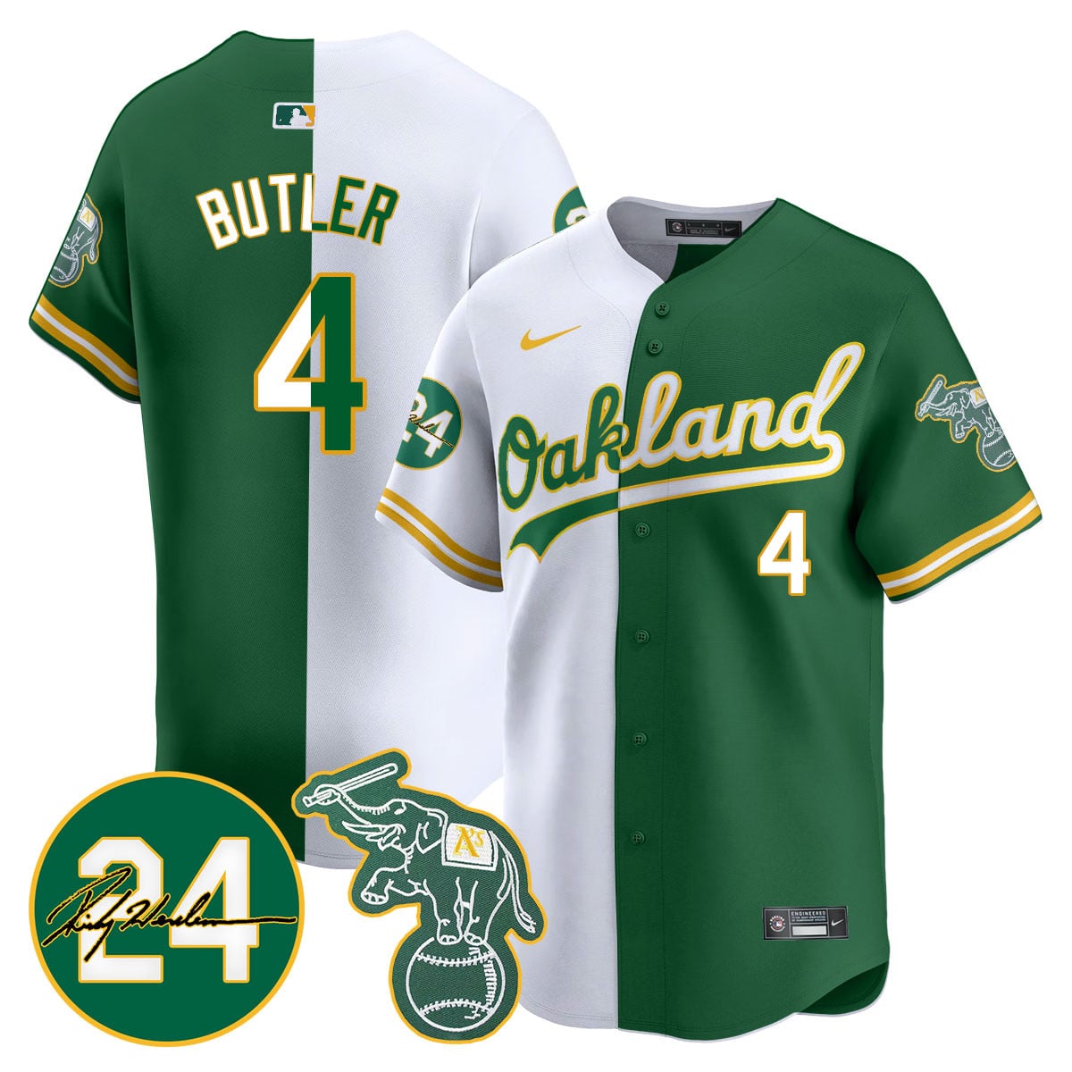 Men's Oakland Athletics 2024 Ricky Henderson Memorial Jersey - All Stitched
