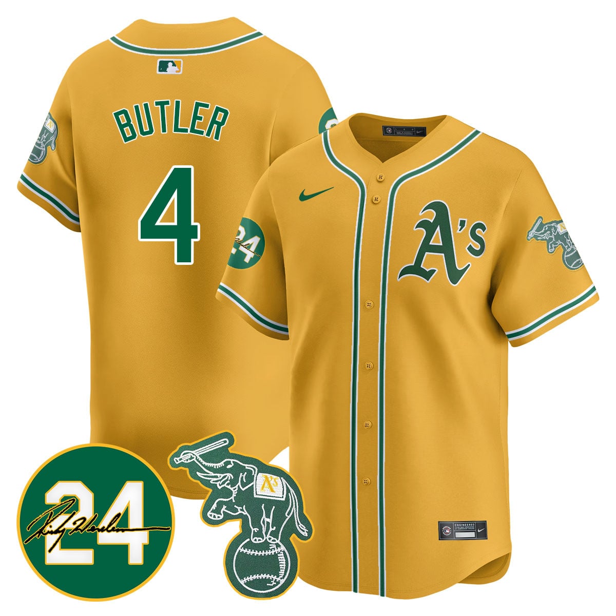 Men's Oakland Athletics 2024 Ricky Henderson Memorial Jersey - All Stitched