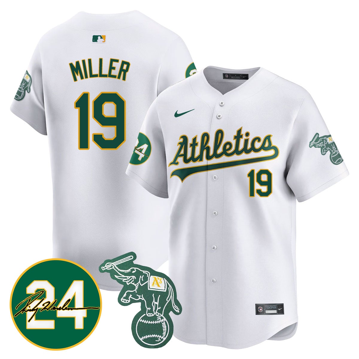 Men's Oakland Athletics 2024 Ricky Henderson Memorial Jersey - All Stitched
