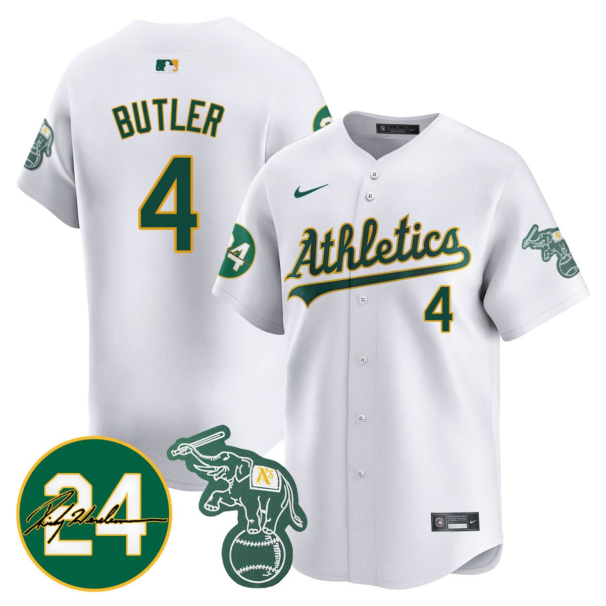 Men's Oakland Athletics 2024 Ricky Henderson Memorial Jersey - All Stitched