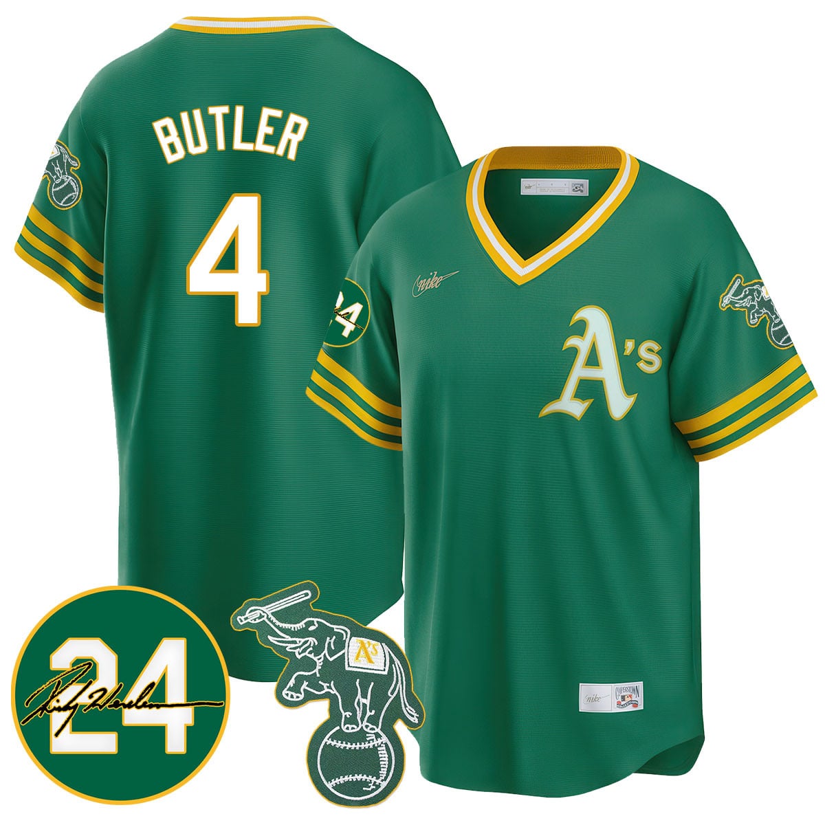 Men's Oakland Athletics 2024 Ricky Henderson Memorial Jersey - All Stitched