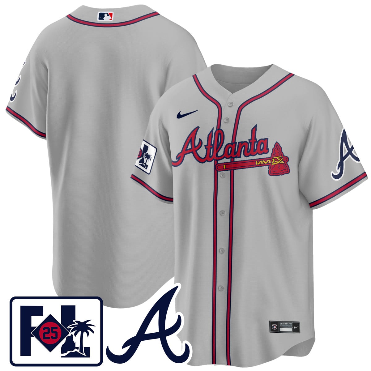 Men's Atlanta Braves 2025 Spring Training Jersey - All Stitched