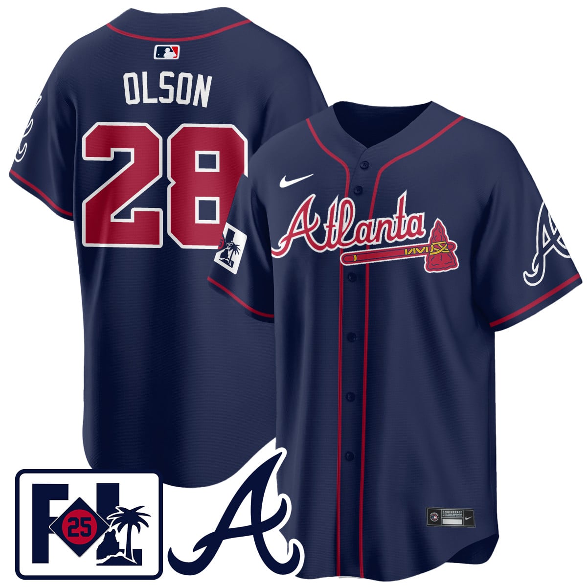Men's Atlanta Braves 2025 Spring Training Jersey - All Stitched