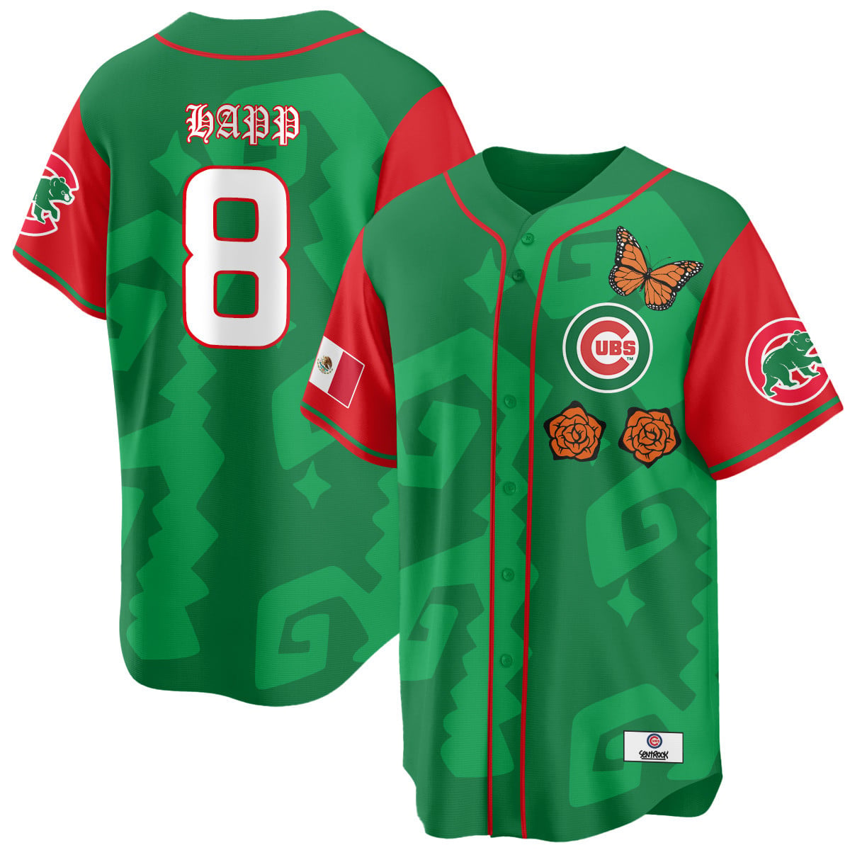 Men's Chicago Cubs "Xicago" Mexican Heritage Jersey - All Stitched