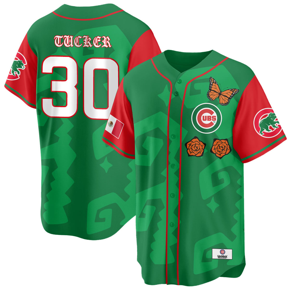 Men's Chicago Cubs "Xicago" Mexican Heritage Jersey - All Stitched