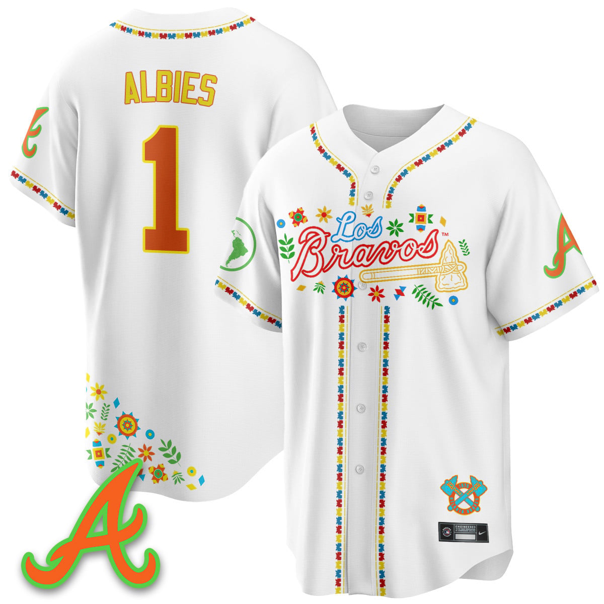 Men's Atlanta Braves 2025 "Los Bravos" Jersey - All Stitched