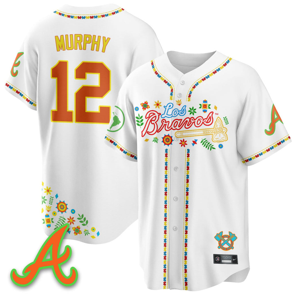 Men's Atlanta Braves 2025 "Los Bravos" Jersey - All Stitched
