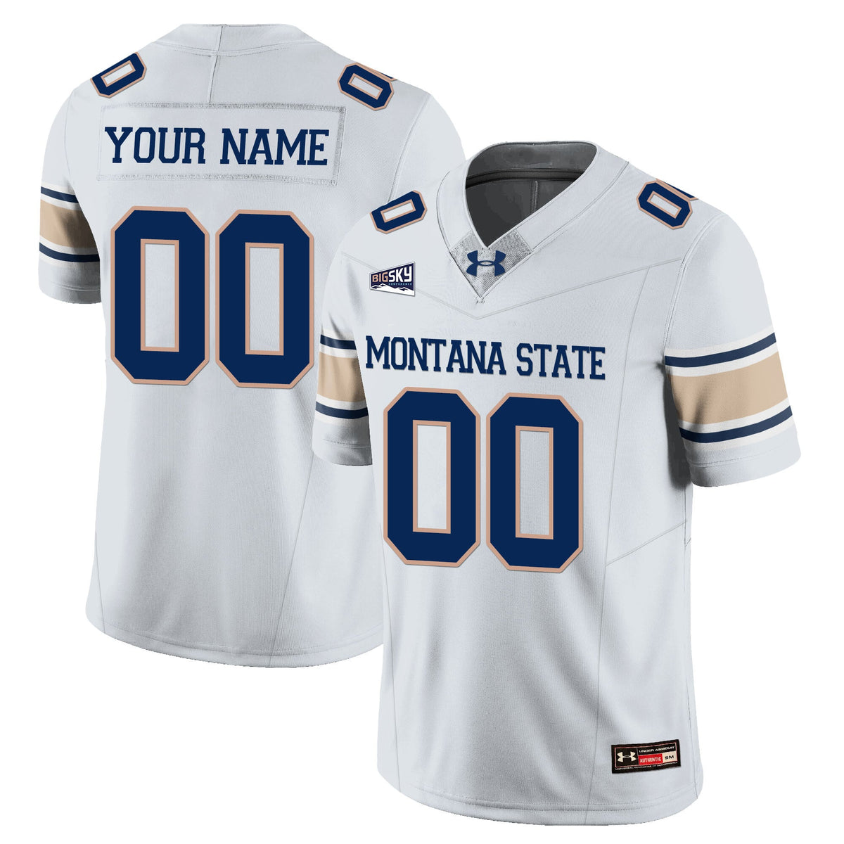 Custom Gender/Name Montana State Bobcat Football Jersey - All Stitched