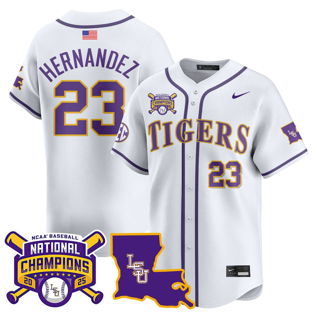 Men's LSU Tigers 2025 World Series Champions Limited Jersey - All Stitched