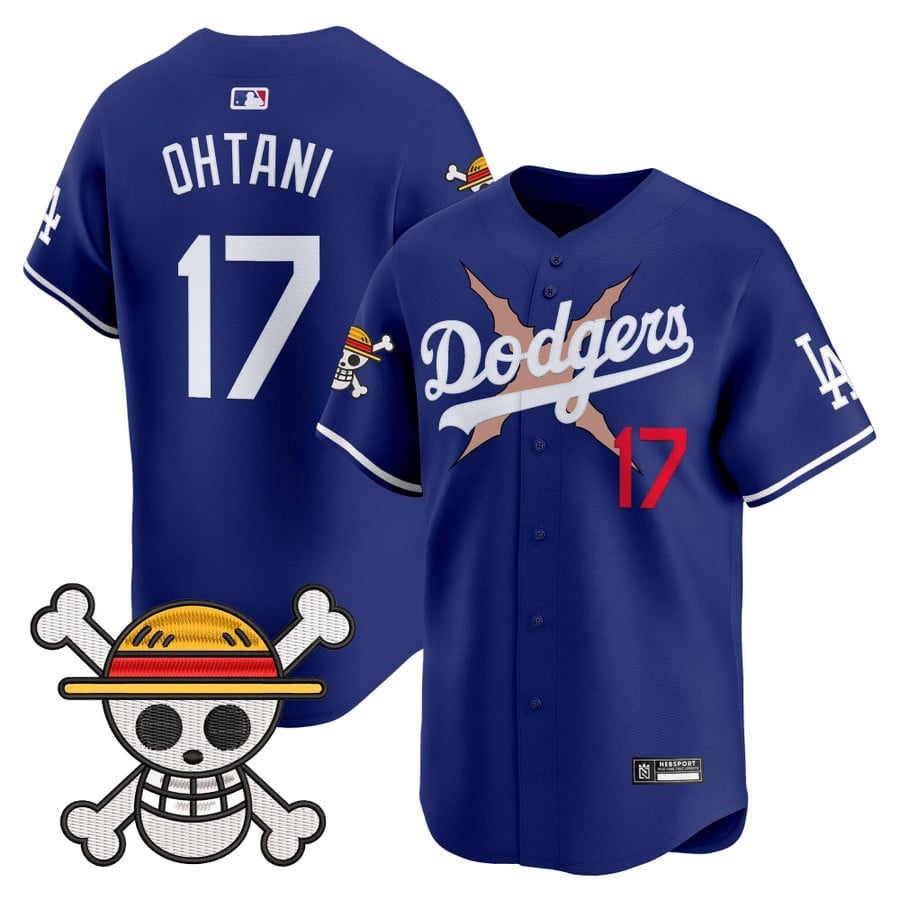 Men's Los Angeles Dodgers x One Piece 2025 Vapor Premier Limited Jersey - All Stitched