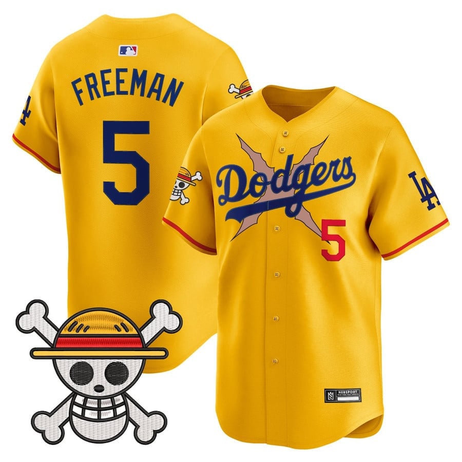 Men's Los Angeles Dodgers x One Piece 2025 Vapor Premier Limited Jersey - All Stitched
