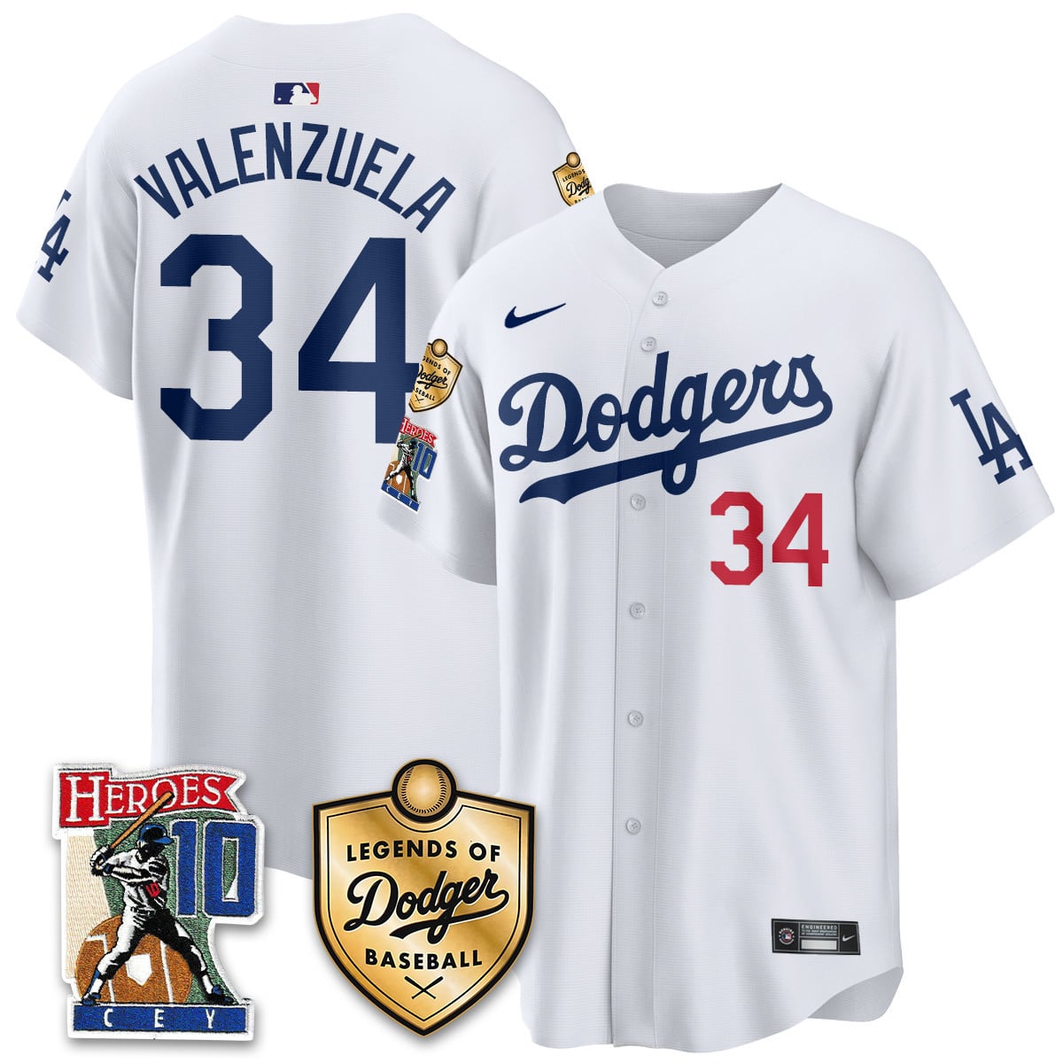 Men's Dodgers Ron Cey "Legends Of Dodgers Baseball" Jersey - All Stitched