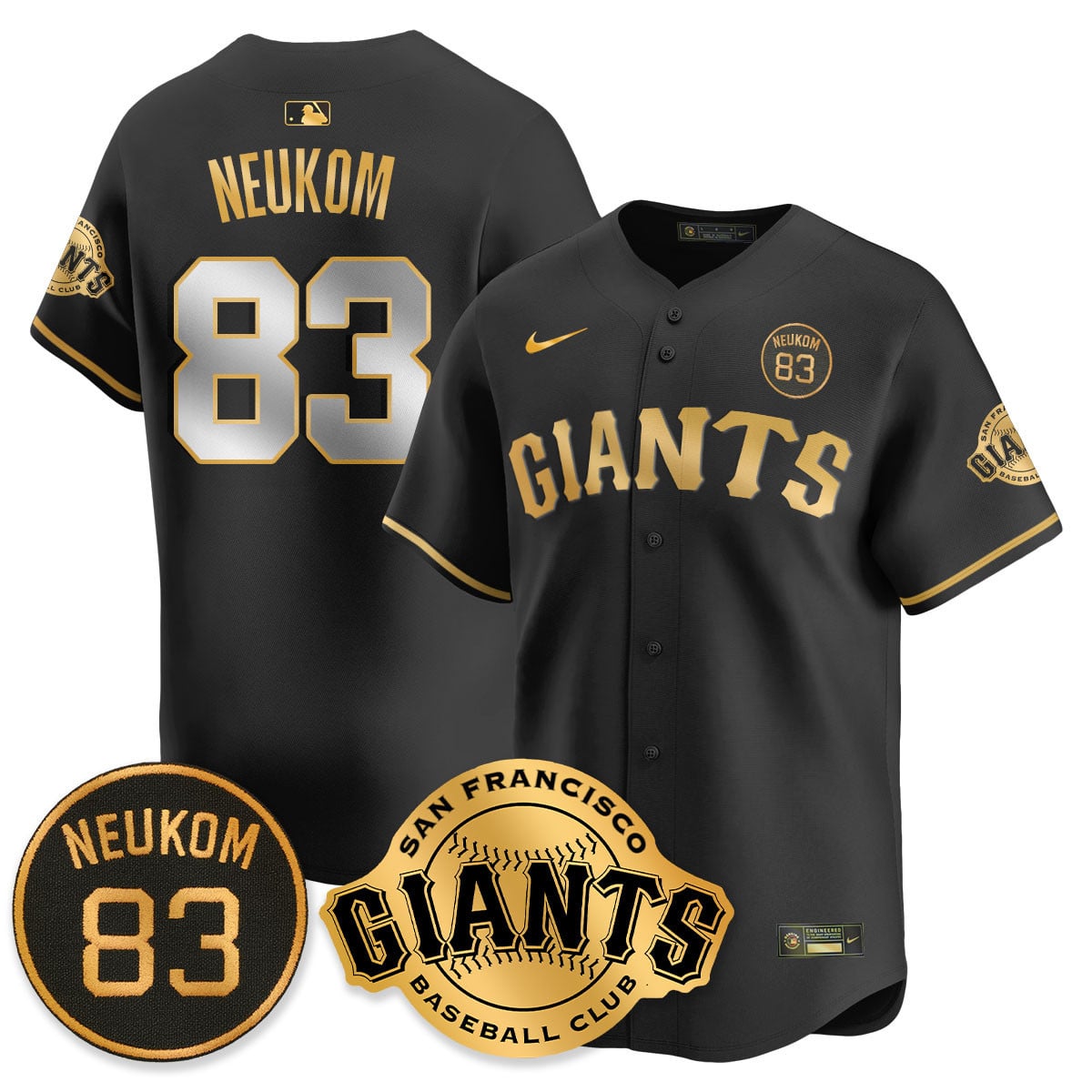 Men's San Francisco Giants Bill Neukom Memorial 2025 Jersey - All Stitched