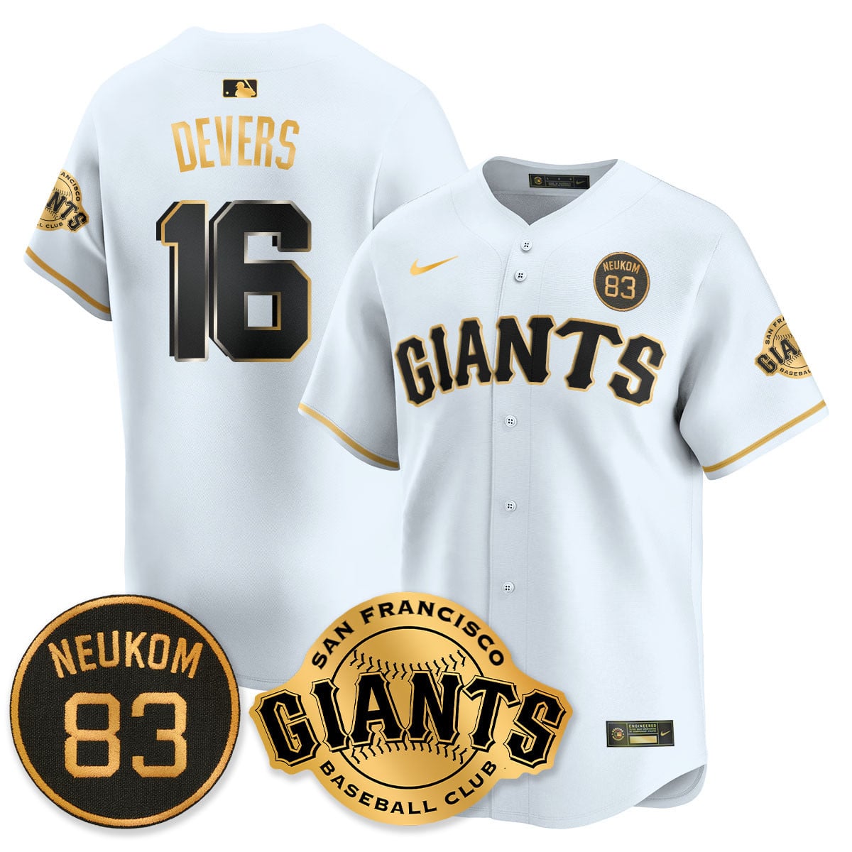 Men's San Francisco Giants Bill Neukom Memorial 2025 Jersey - All Stitched