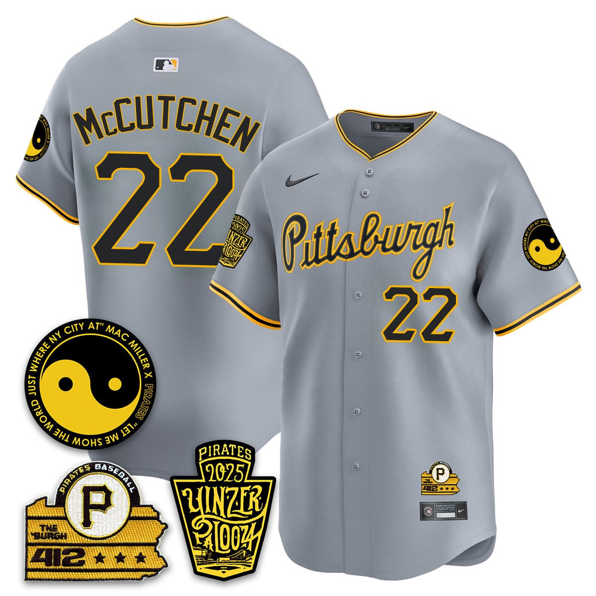 Men's Pittsburgh Pirates Yinzerpalooza 2025 Limited Jersey - All Stitched