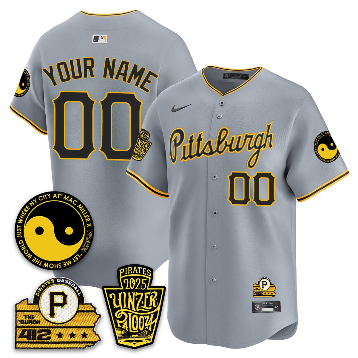 Men's Pittsburgh Pirates Yinzerpalooza 2025 Limited Jersey - All Stitched