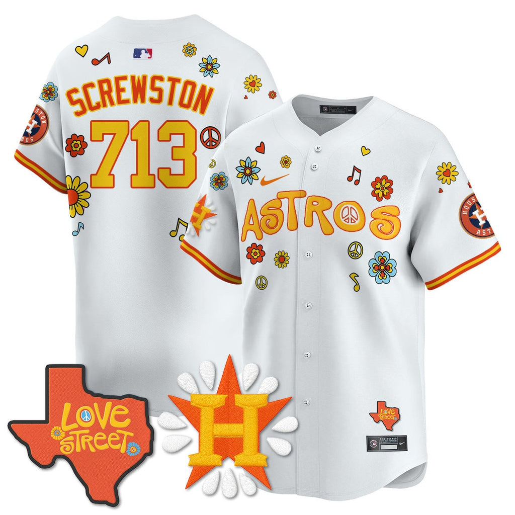 Men's Houston Astros "Love Street" Limited Jersey - All Stitched