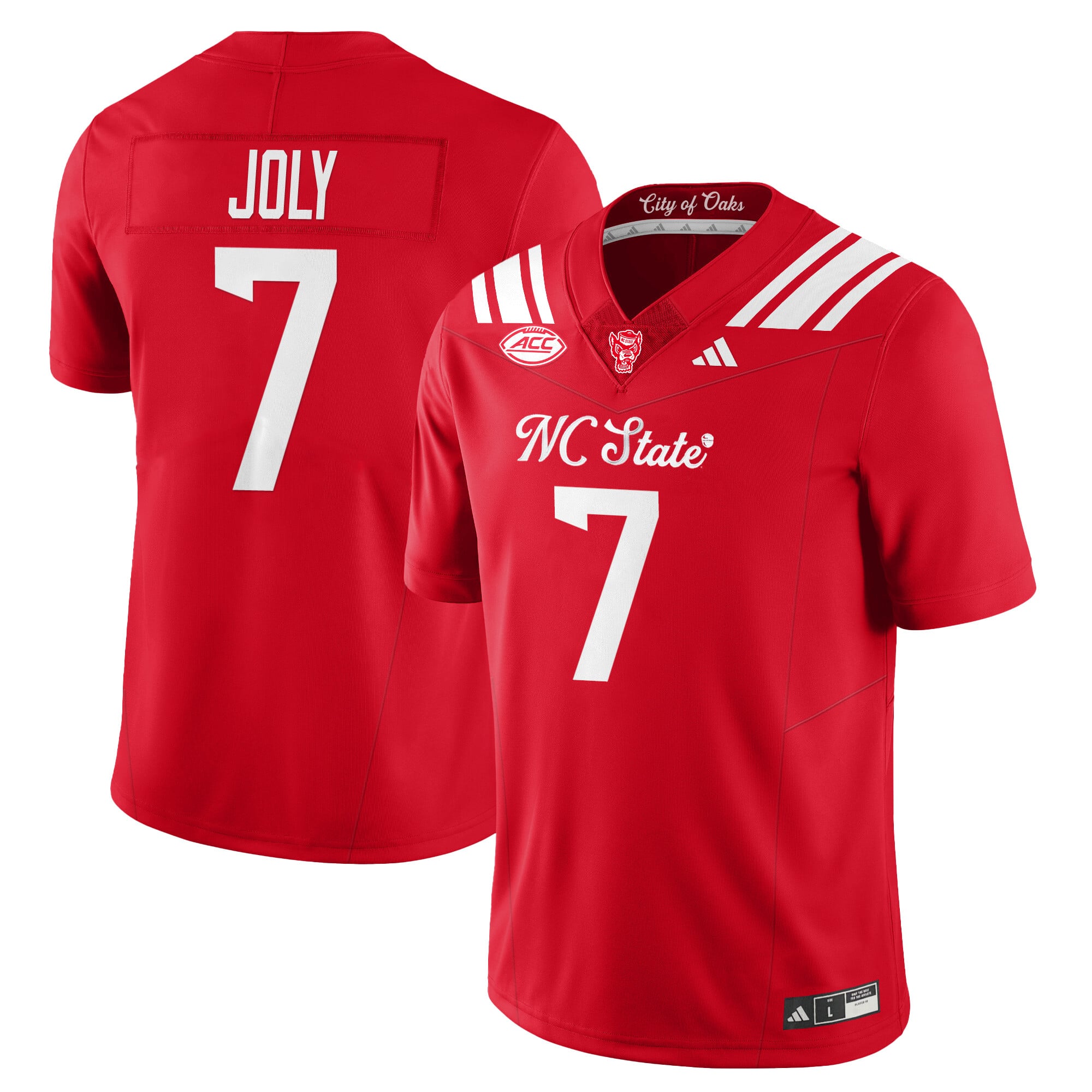 Men's NC State Wolfpack Football "City of Oaks" Jersey - All Stitched