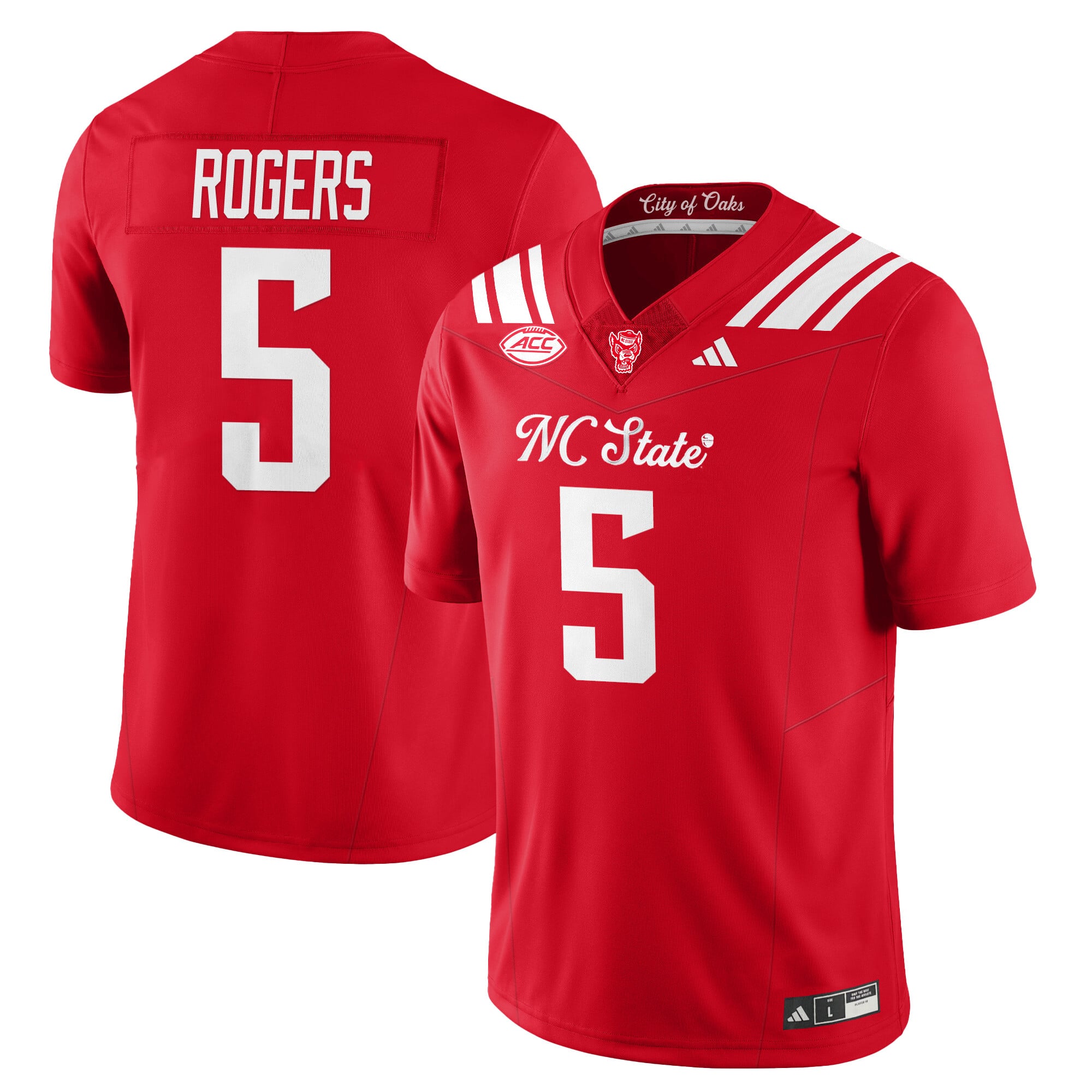 Men's NC State Wolfpack Football "City of Oaks" Jersey - All Stitched
