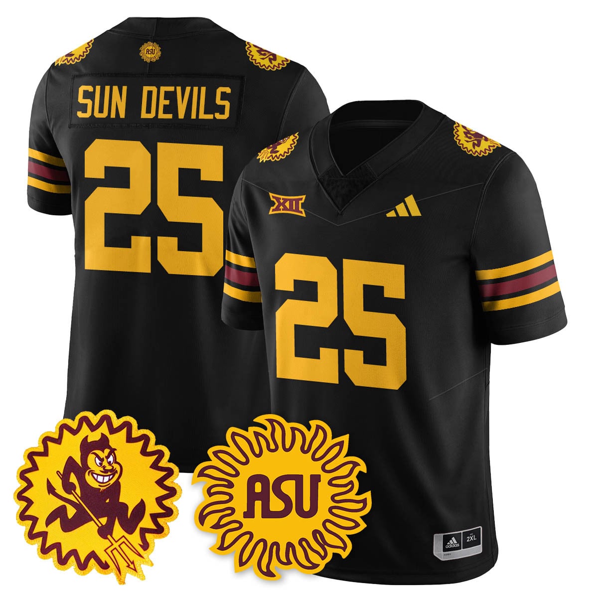 Men's Arizona State Sun Devils 1975 Throwback Uniform - All Stitched