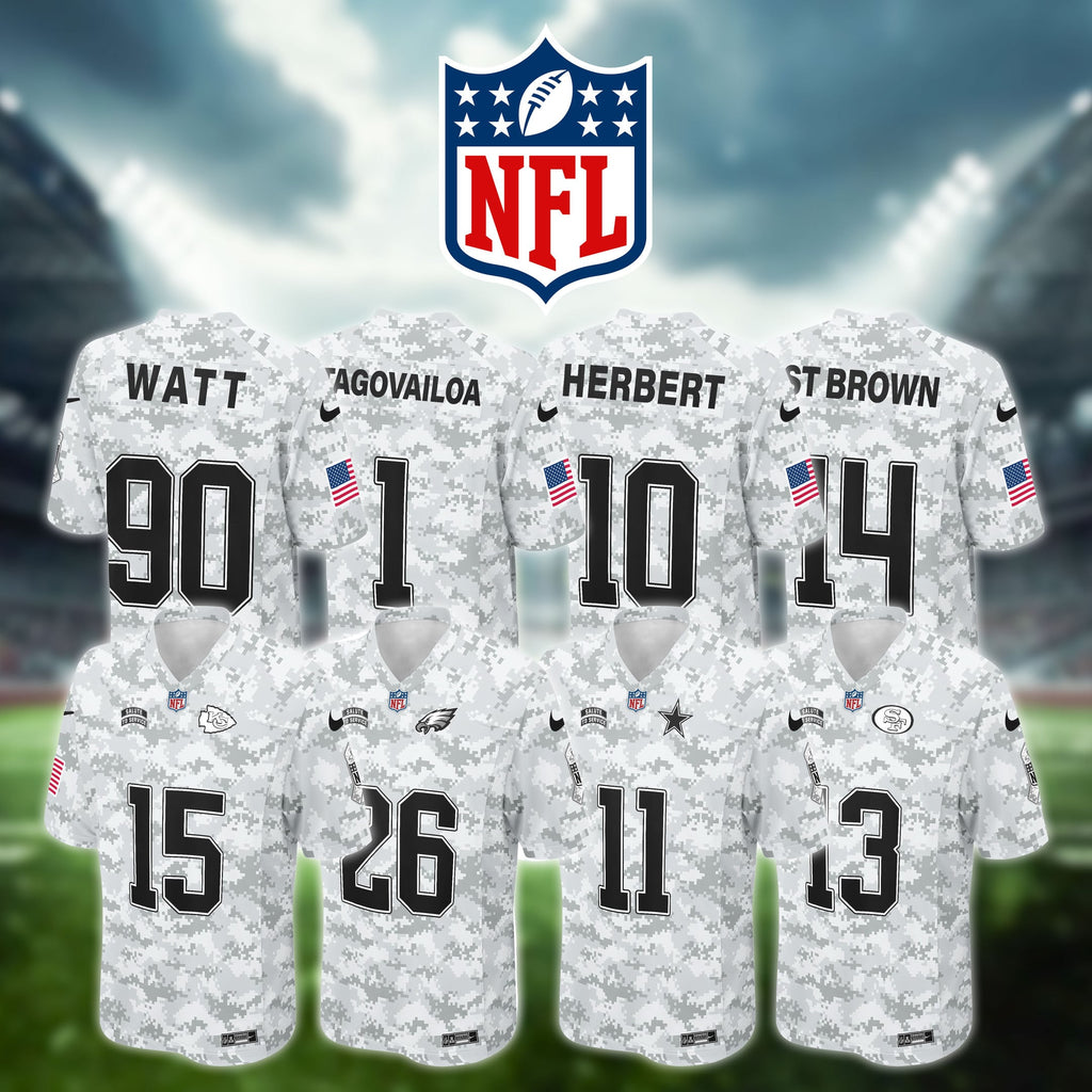 NFL US Airforce Veteran Salute To Service Gray Camo Football Jersey Editions Limited