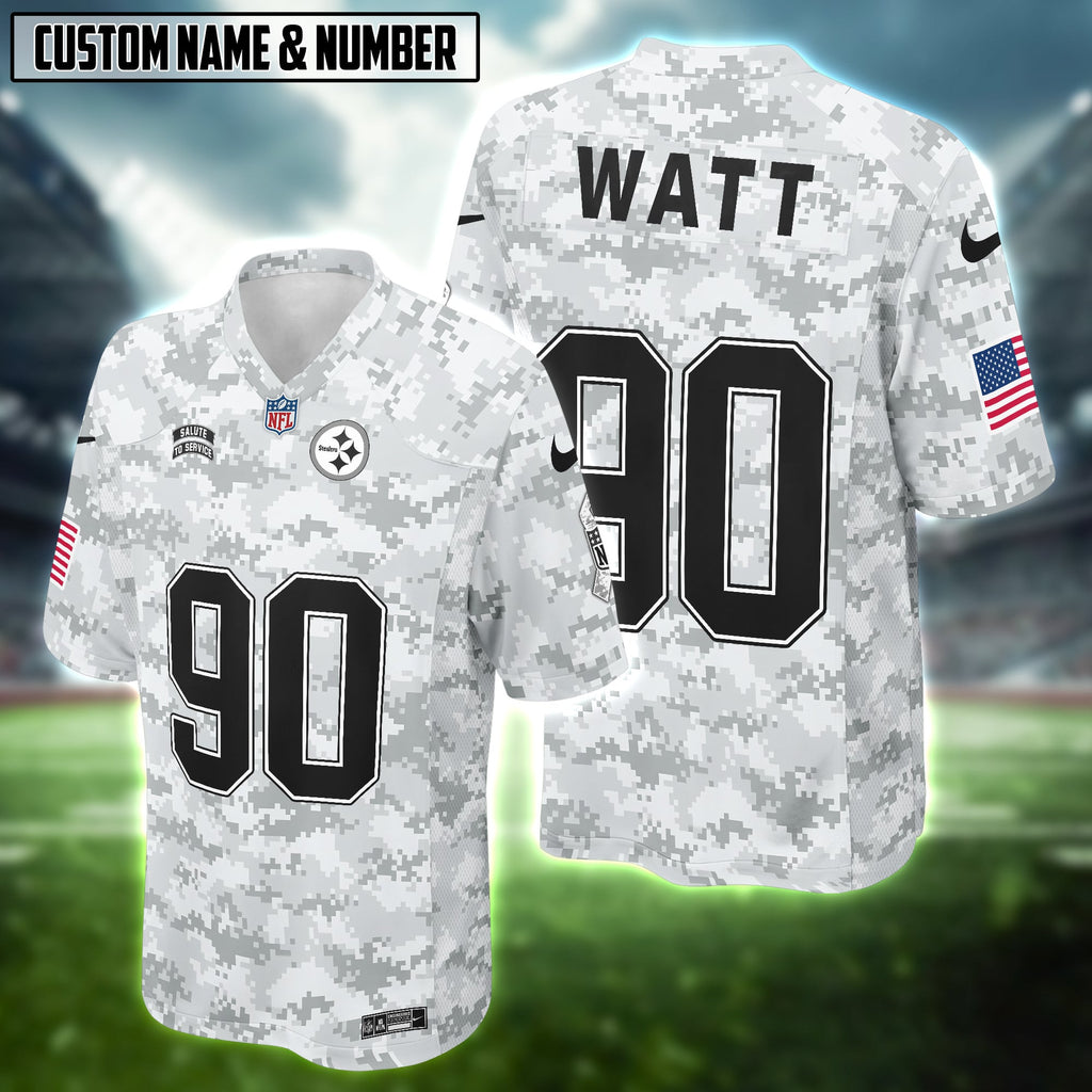 NFL US Airforce Veteran Salute To Service Gray Camo Football Jersey Editions Limited