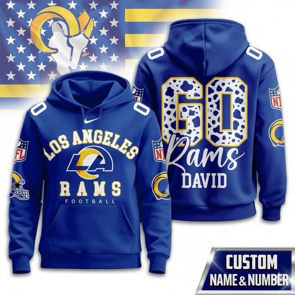 LAR Rams Football Custom Game Day Hoodie Shirt