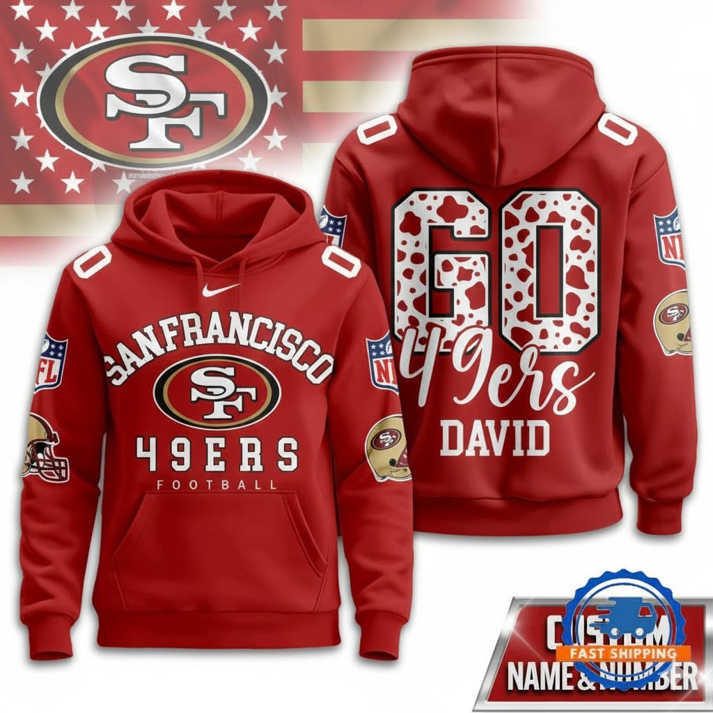 SF 49ers Football Custom Game Day Hoodie Shirt