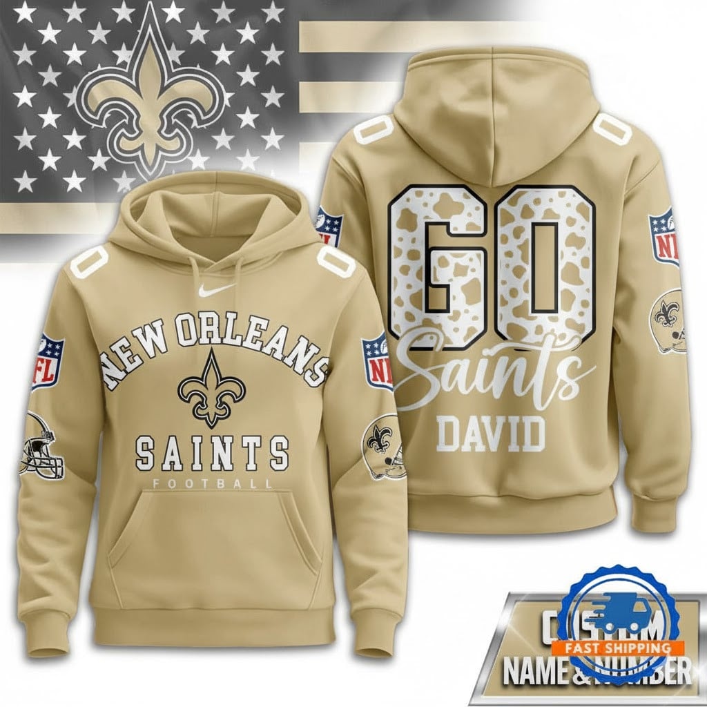 NO Saints Football Custom Game Day Hoodie Shirt