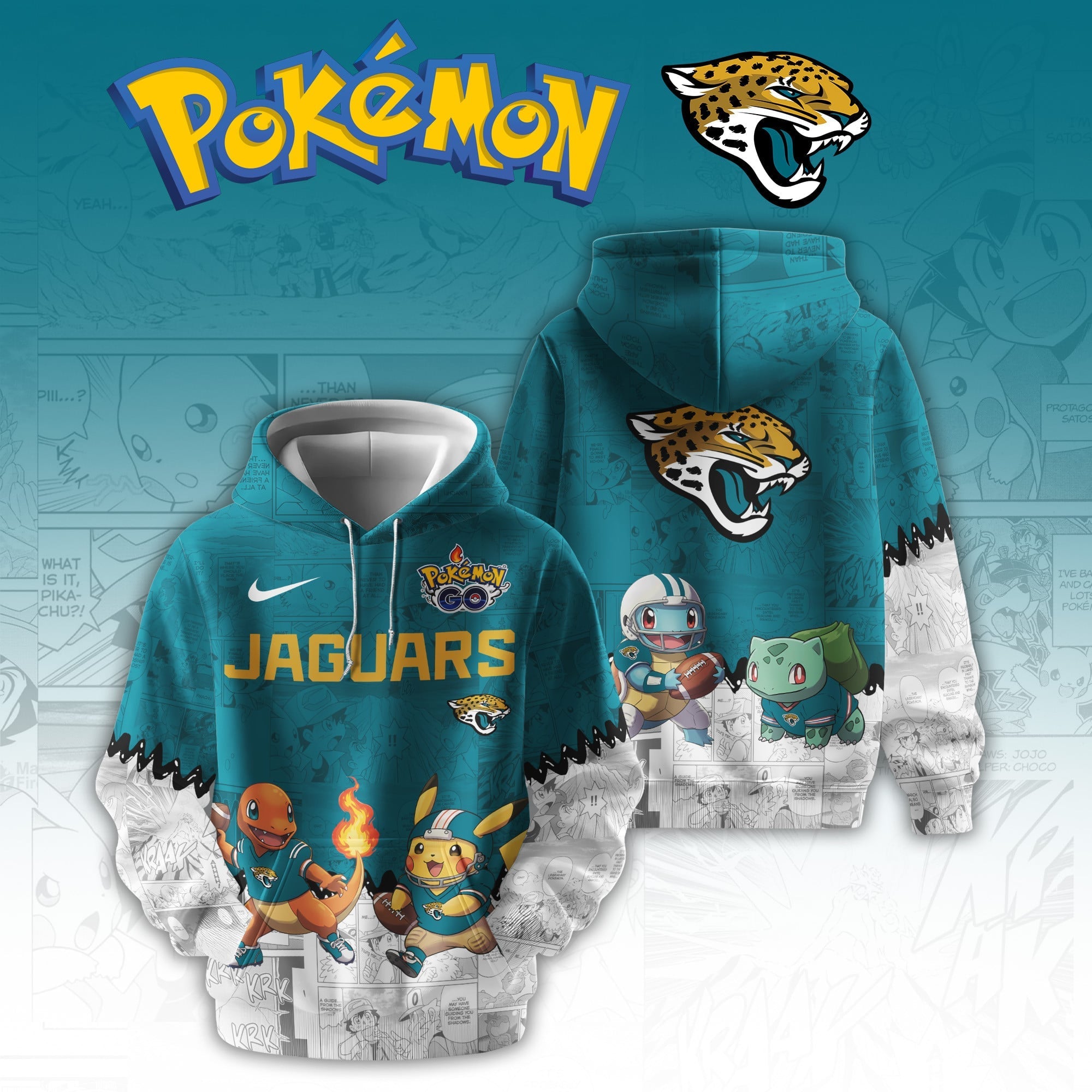 JAX Jaguars Special Pokemon Limited Edition Hoodie