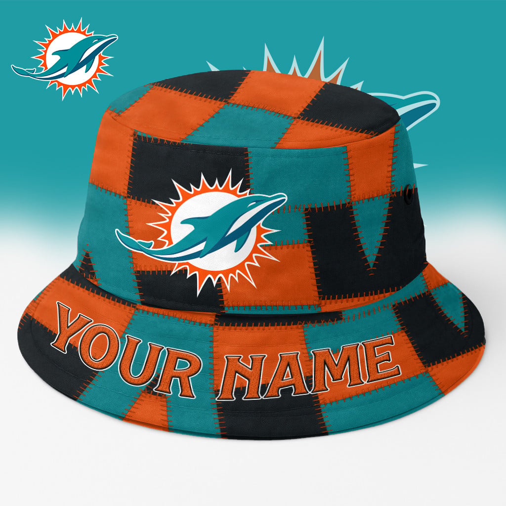 MIA Dolphins Bucket Hat Custom Name Gifts For Fans - Limited Edition