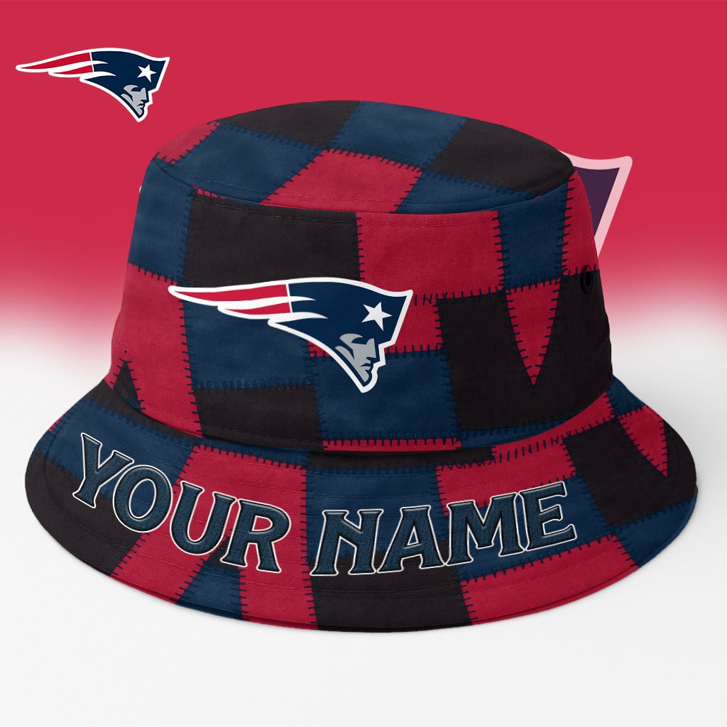 NE Patriots Bucket Hat Custom Name Gifts For Fans - Limited Edition