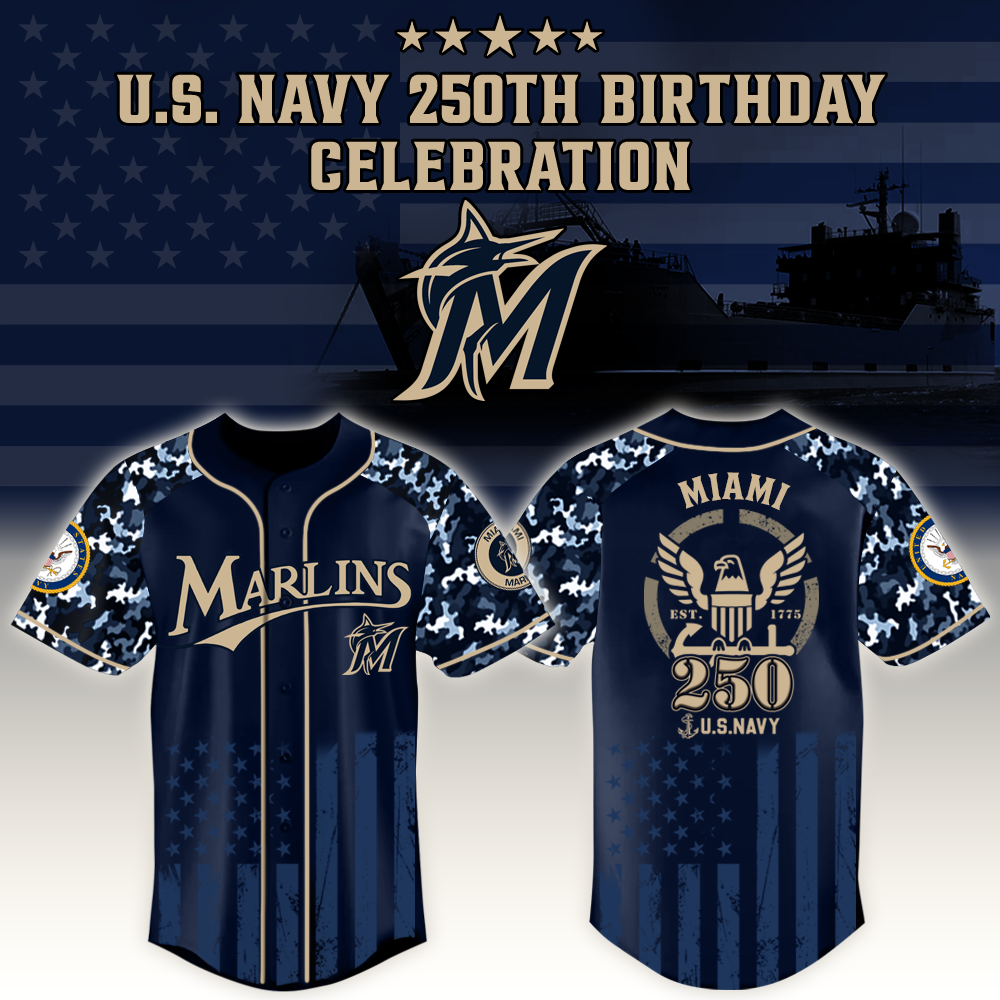 Miami Marlins x US Navy 250th Birthday Edition