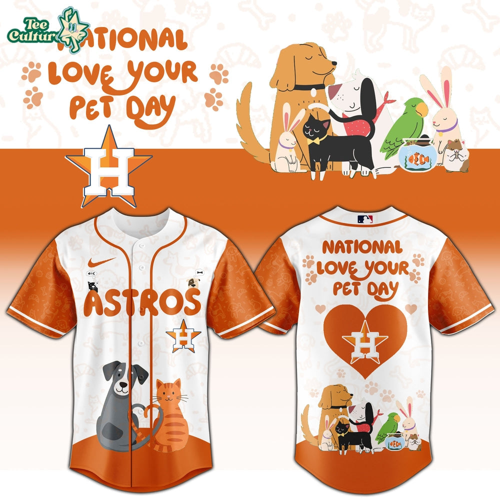 Houston Astros National Love Your Pet Day 2026 Limited Edition Jersey