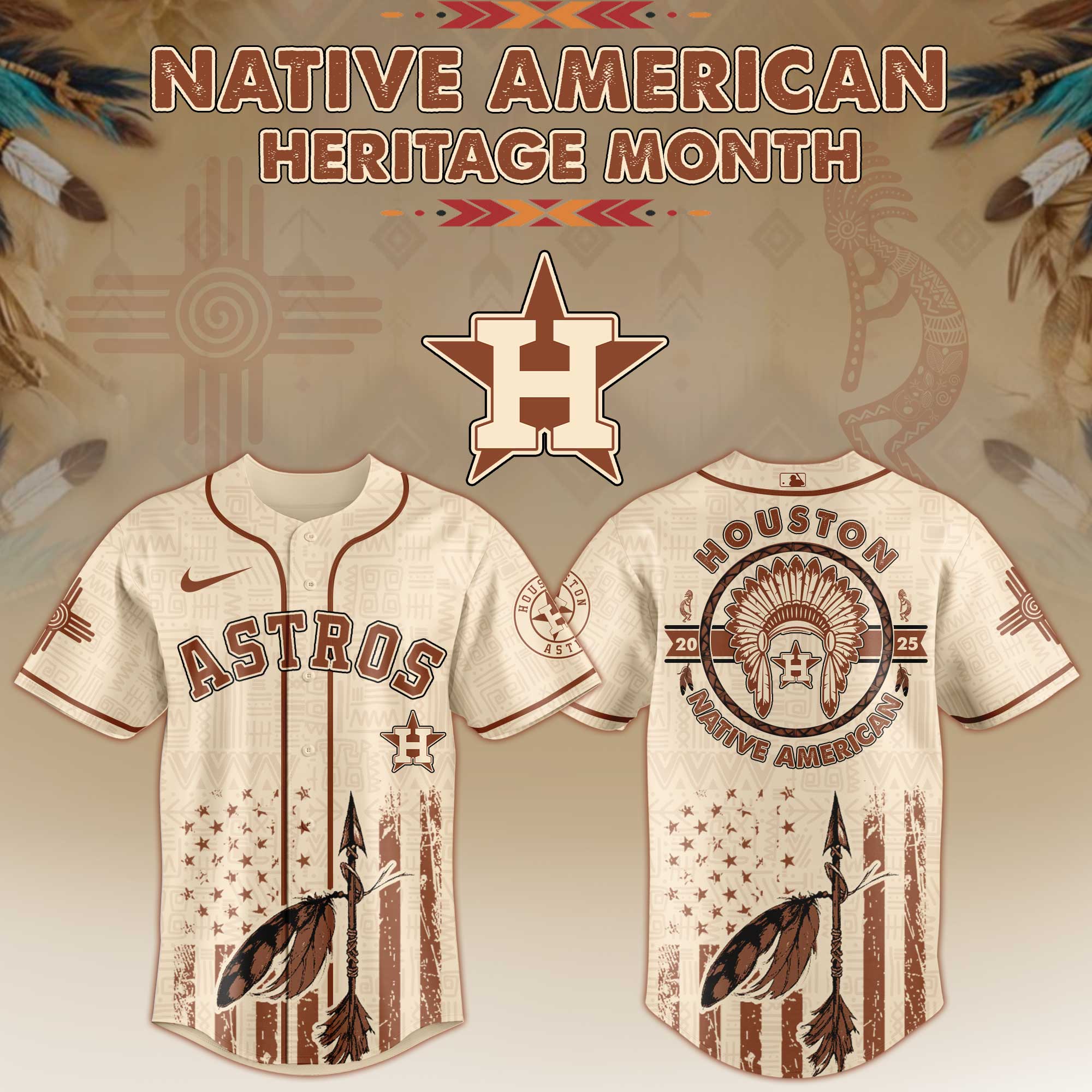 Houston Astros Native American Heritage Month Jersey