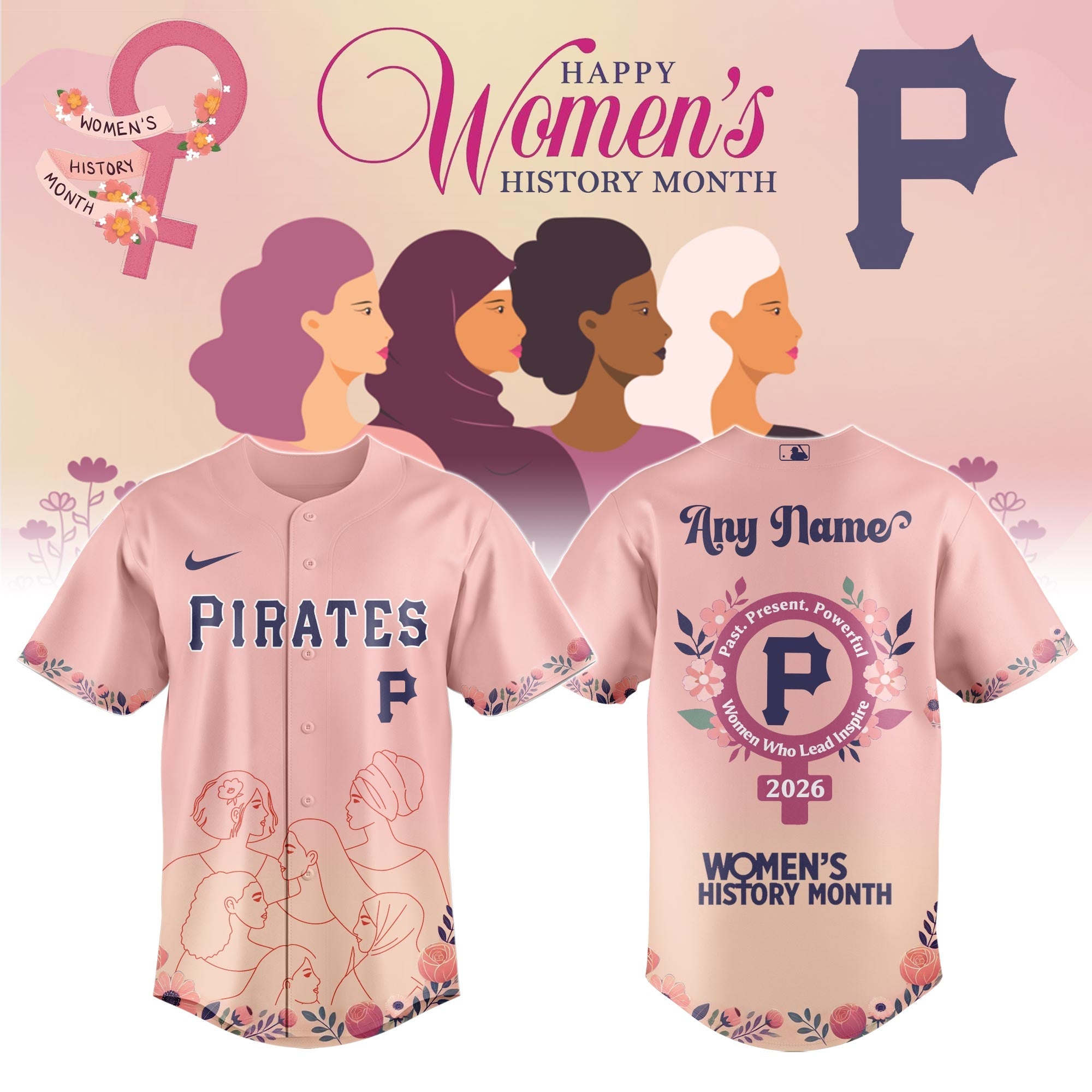 PIT Pirates special Women’s History Month Limited Edition Jersey