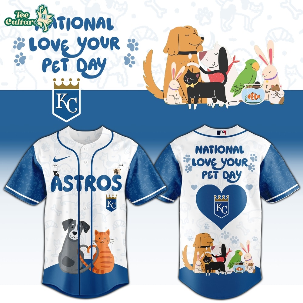 Kansas City Royals National Love Your Pet Day 2026 Limited Edition Team Jersey