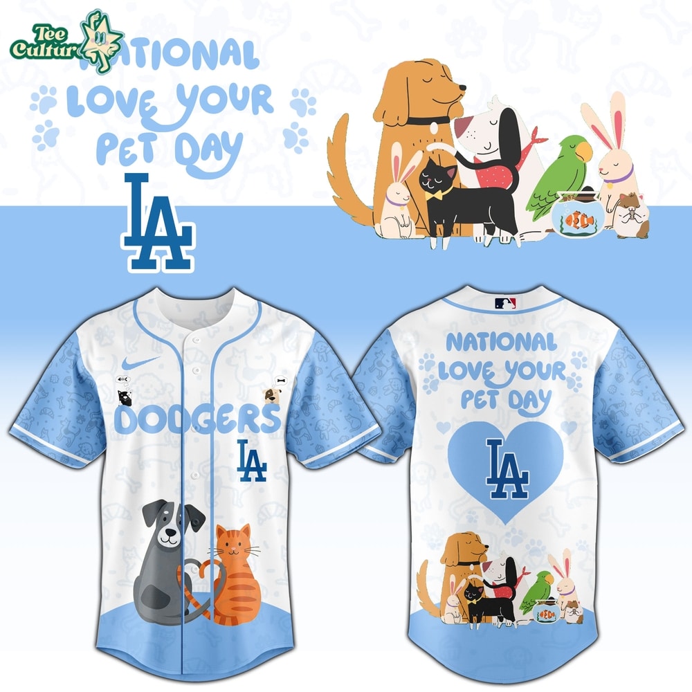 Los Angeles Dodgers National Love Your Pet Day 2026 Limited Edition Baseball Jersey