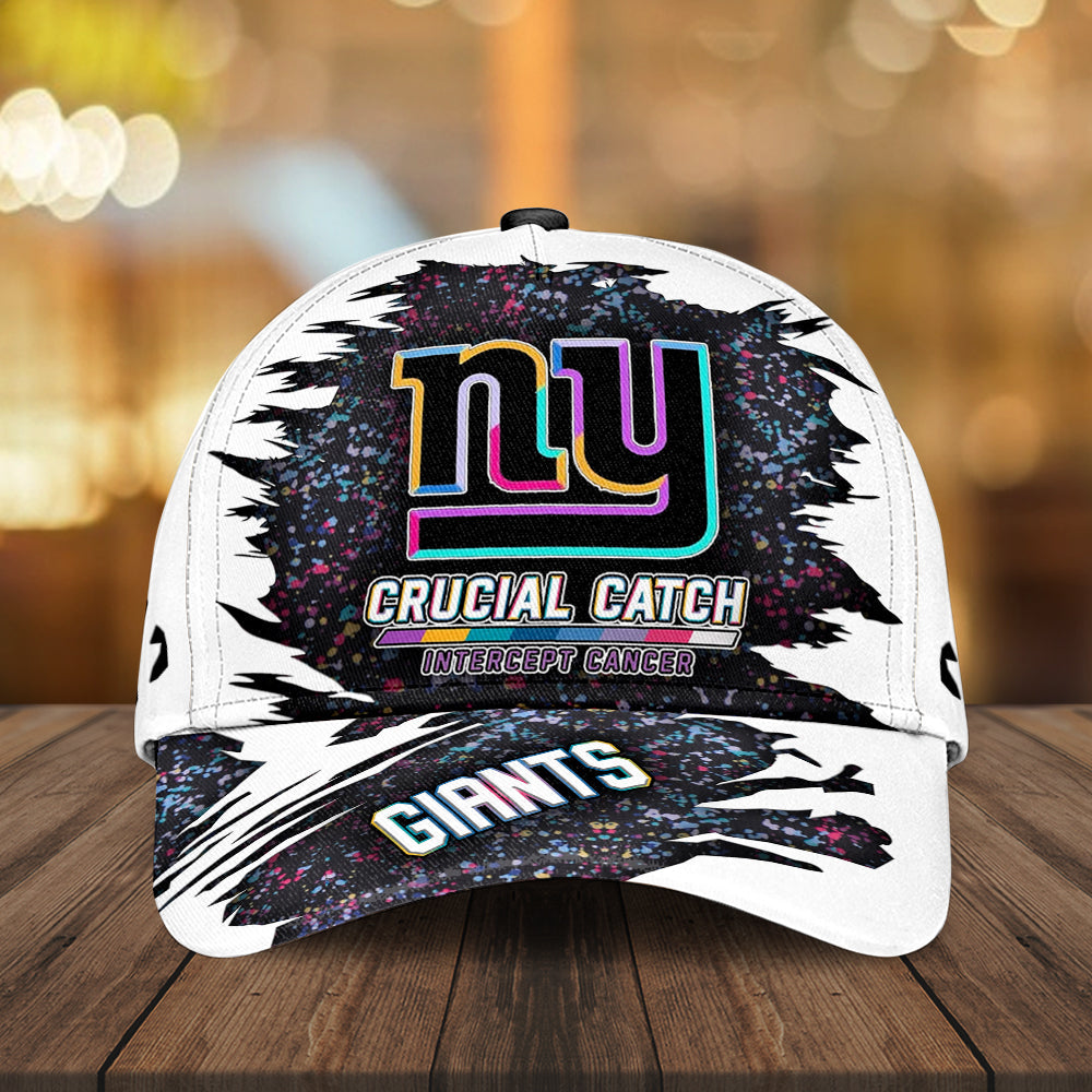 New York Giants x Crucial Catch Intercept Cancer Classic Cap