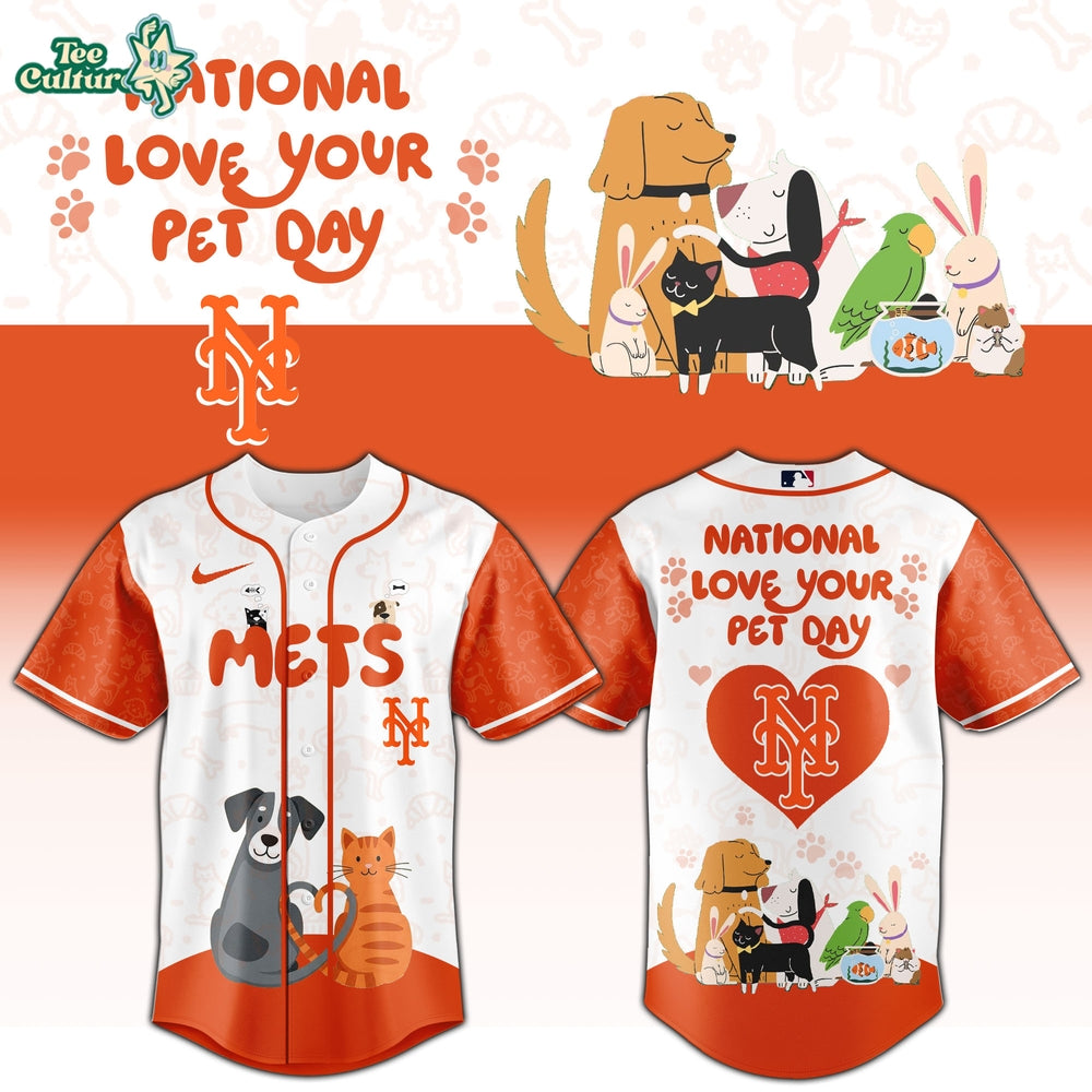New York Mets National Love Your Pet Day 2026 Limited Release Jersey