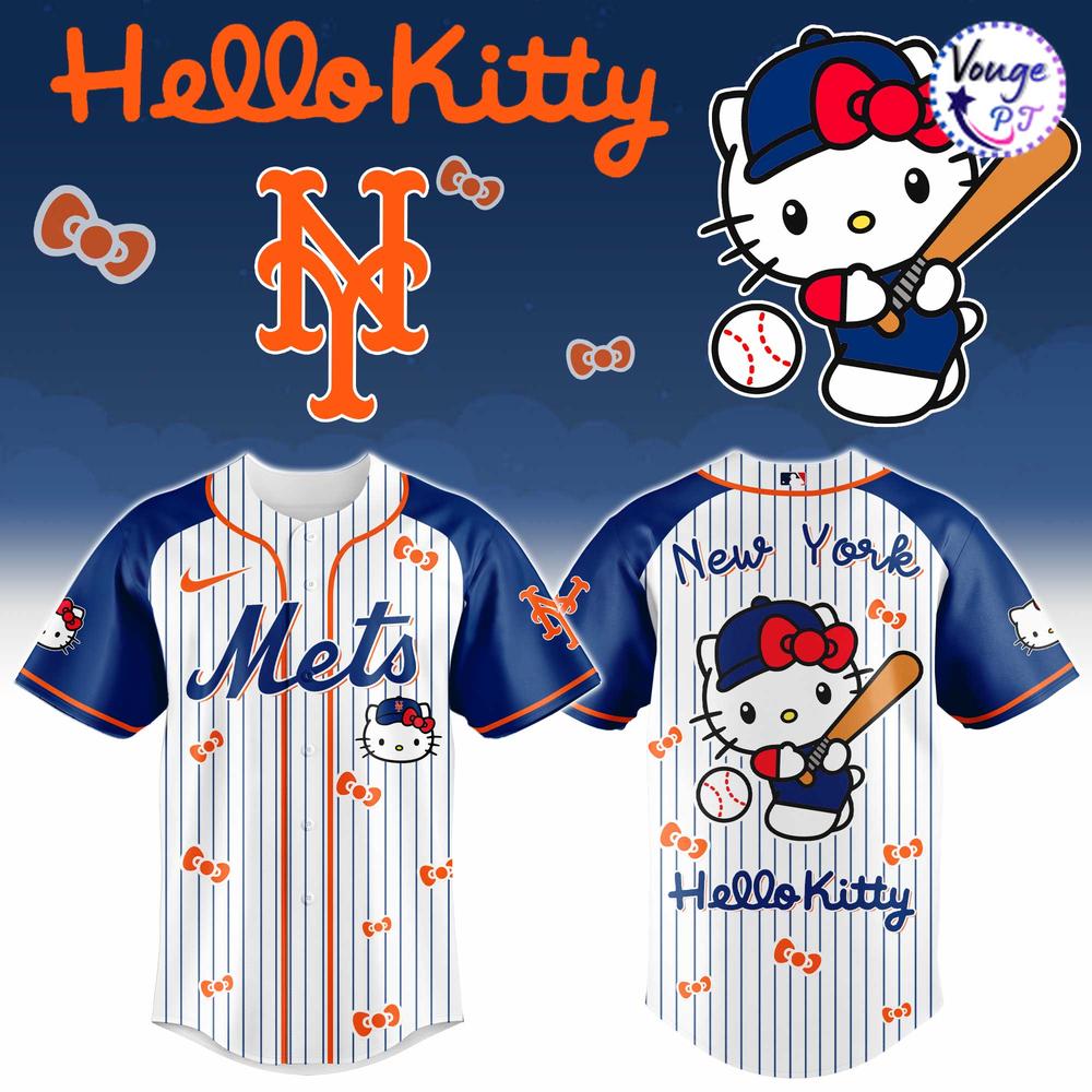 New York Mets x Hello Kitty 2026 Baseball Jersey