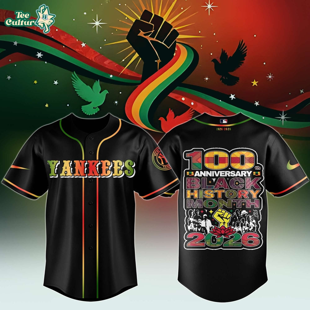 New York Yankees x Black History Month 1926–2026 Jersey