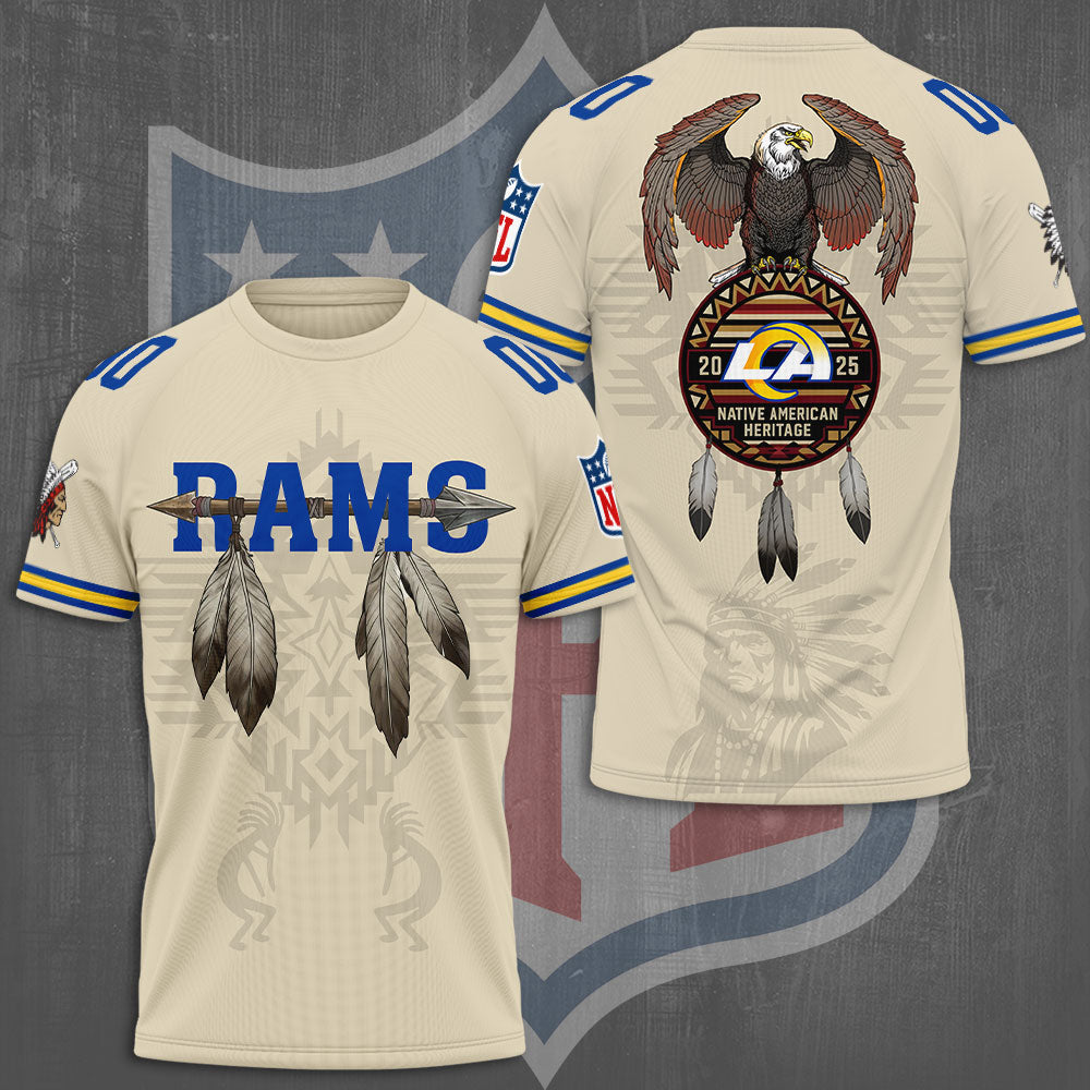 Los Angeles Rams x Native American Heritage 3D Apparel