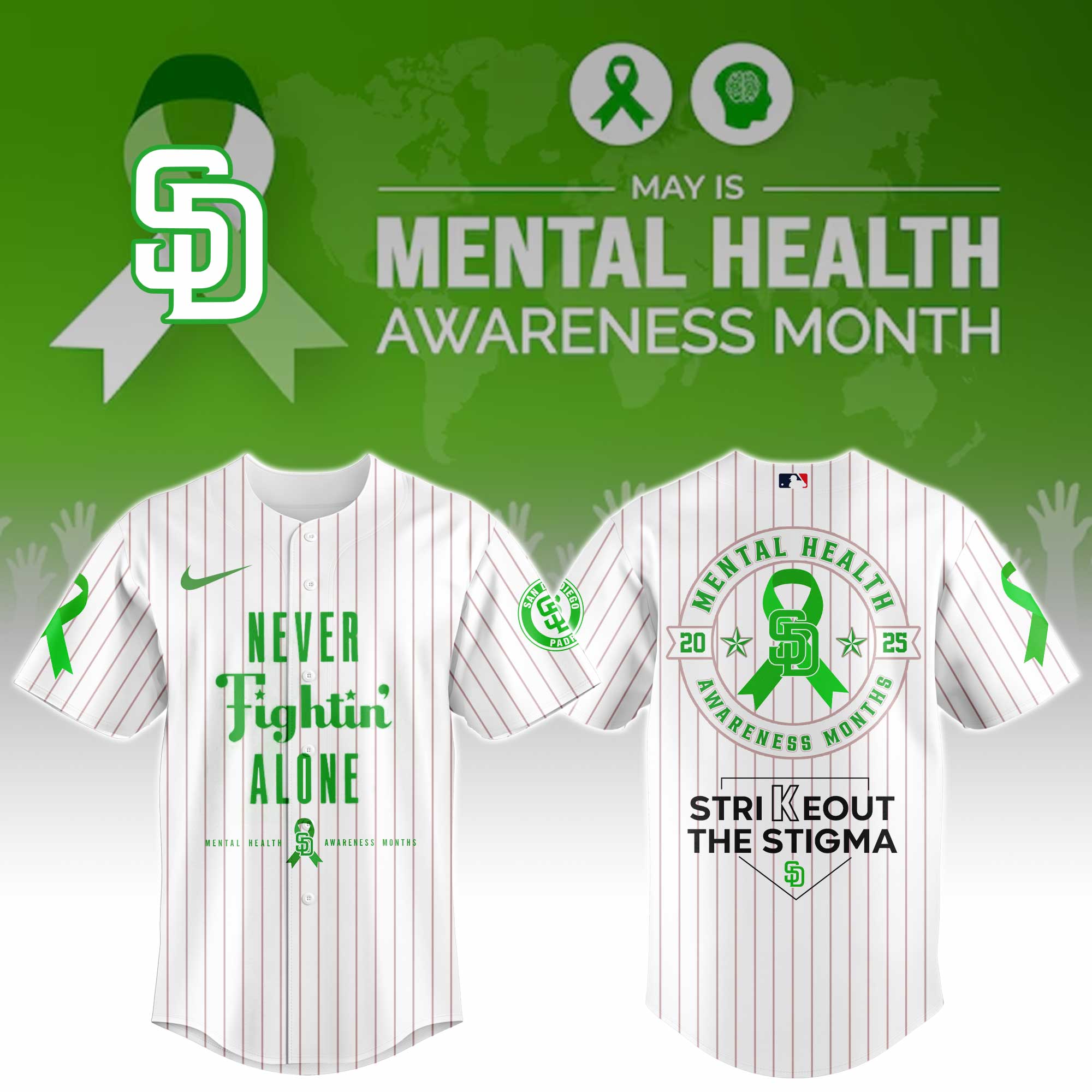 San Diego Padres Mental Health Awareness Week Jersey
