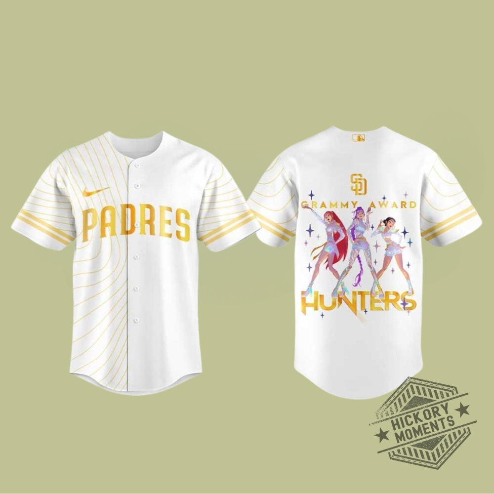 San Diego Padres X Kpop Demon Hunters 2026 Grammys Personalized White Baseball Jersey
