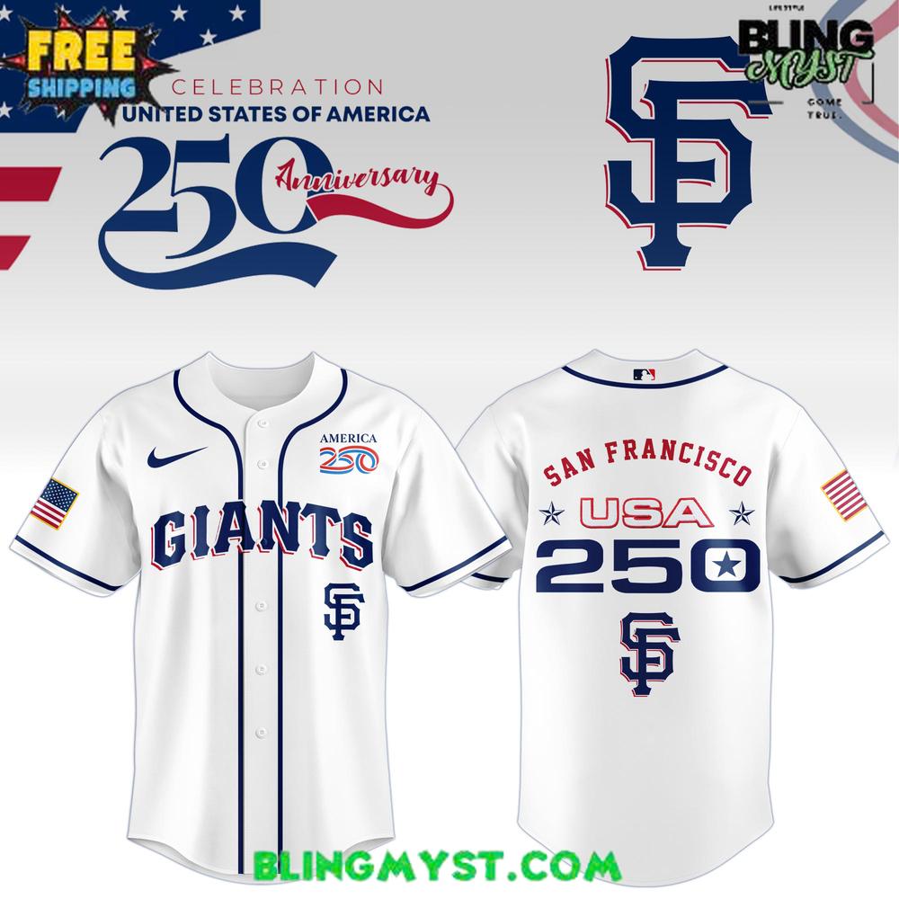 San Francisco Giants 250th USA Of American Baseball Jersey