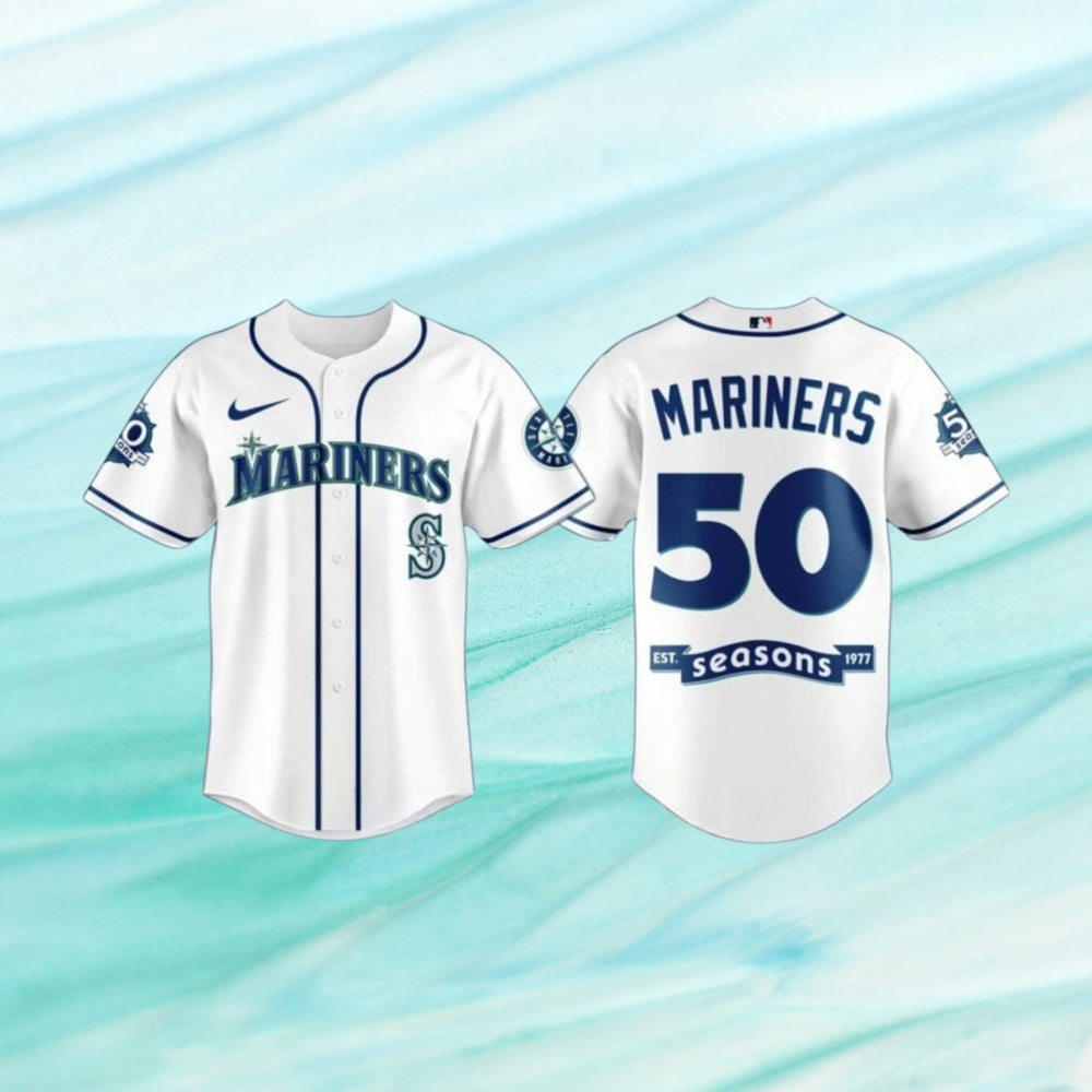 Seattle Mariners 50 Seasons Weekend 2026 Celebrate Baseball Jersey
